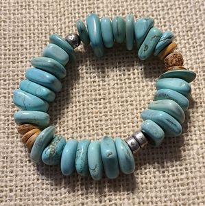 Silpada Howlite Stretch Bracelet